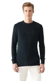 avva-granatowy-sweter-meski-z-okraglym-dekoltem-bez-wzoru-xl-5da
