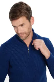 defacto-meski-sweter-niebieski-z-zamkiem-i-faktura-xs-5da