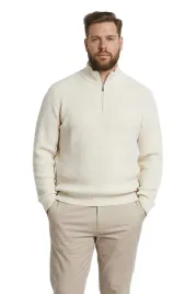 defacto-sweter-meski-bezowy-polgolf-z-zamkiem-prazkowany-xxl-5da