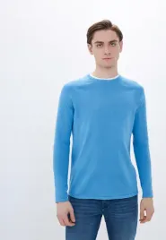 tom-tailor-sweter-meski-niebieski-gladki-okragly-dekolt-l-6fa