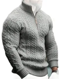 sweter-meski-szary-z-polgolfem-i-warkoczowym-wzorem-l-1la