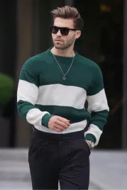 meski-sweter-w-paski-z-faktura-waflowa-z-okraglym-dekoltem-2xl-5ga
