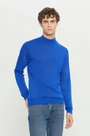 meski-sweter-niebieski-z-polgolfem-100percent-akryl-l-5ga