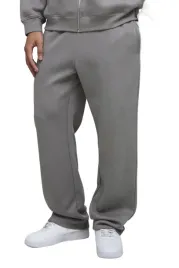 boohooman-meskie-spodnie-dresowe-szare-dlugie-bez-wzoru-z-zamkiem-l-z3a
