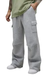 boohooman-szare-spodnie-dresowe-meskie-z-kieszeniami-na-nogawkach-l-z3a