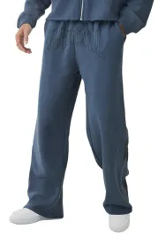 boohooman-spodnie-dresowe-meskie-niebieskie-z-nadrukiem-luzne-m-z3a