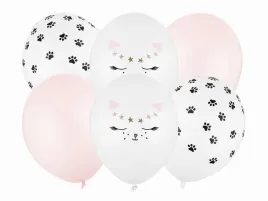 kotek-balony-30cm-mix-6szt