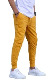 madmext-meskie-spodnie-dresowe-zolte-z-mankietem-i-wiazaniem-xxl-5da