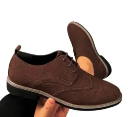 meskie-polbuty-wiazane-eleganckie-brazowe-42-v9d