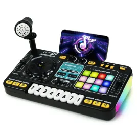 konsola-mikser-dj-dla-dzieci-kontroler-bluetooth-mikrofon-pianinko-led