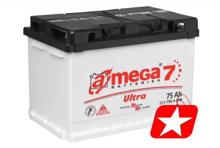 AKUMULATOR AMEGA ULTRA M7 12V 75AH 790A P+ , RADOM