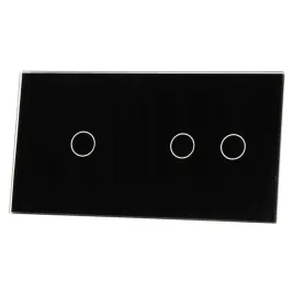 panel-szklany-1-2-2-puszki-czarny-livolo