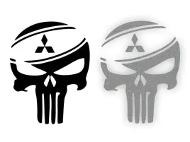 mitsubishi-punisher-czaszka-naklejka-na-samochod-na-auto-odblaskowa