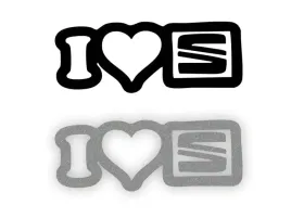 i-love-seat-logo-naklejka-na-samochod-na-auto-odblaskowa