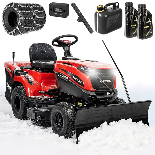 Traktor Ogrodowy CEDRUS C-TRAC-92HC Hydrostat MAX 12,5 KM 92 cm z Pługiem