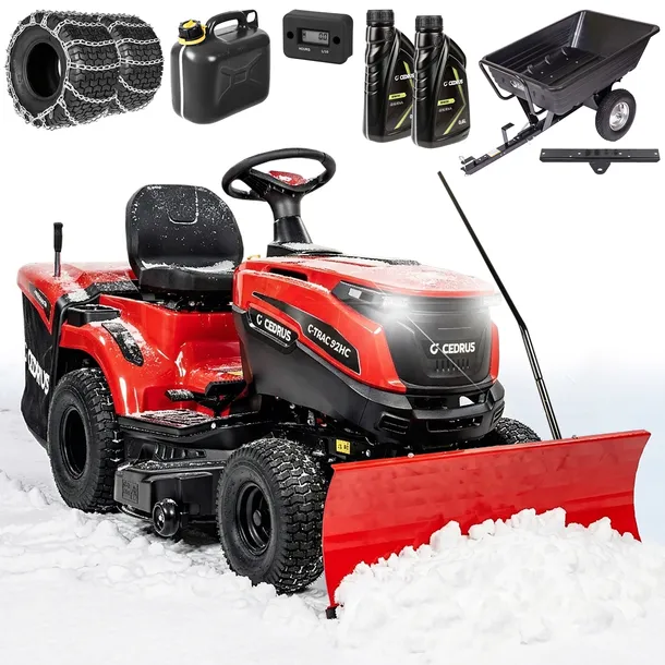 Traktor Ogrodowy z Koszem 245L CEDRUS C-TRAC-92HC Automat 3w1 MEGA ZESTAW