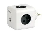 led-line-205765-rozgaleznik-cube-4-gniazda-2xusb-3680w-schuko-aura
