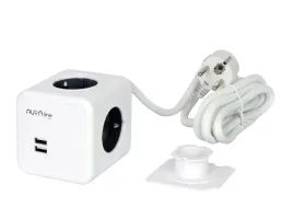 led-line-202177-przedluzacz-cube-4-gniazda-2xusb-15m-16a-3680w-aura