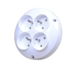 plastrol-r-41-bialy-rozgaleznik-4-gn-z-uziemieniem-4x2p-z-t-10832