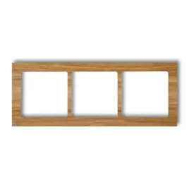 karlik-deco-drd-3f-ramka-uniwersalna-potrojna-drewno-dab