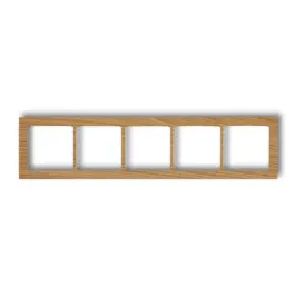 karlik-deco-drd-5f-ramka-uniwersalna-pieciokrotna-drewno-dab