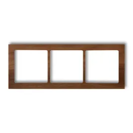 karlik-deco-drd-3e-ramka-uniwersalna-potrojne-drewno-orzech-amerykanski