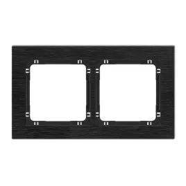 karlik-deco-12-12-dra-2-ramka-uniwersalna-podwojna-aluminium-szczotkowane