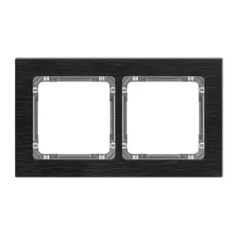 karlik-deco-12-11-dra-2-ramka-uniwersalna-podwojna-aluminium-szczotkowane