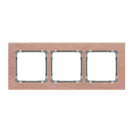 karlik-deco-9-11-dra-3-ramka-uniwersalna-potrojna-aluminium-szczotkowane
