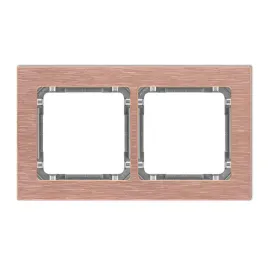karlik-deco-9-11-dra-2-ramka-uniwersalna-podwojna-aluminium-szczotkowane