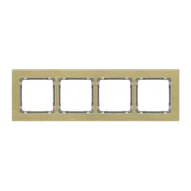 karlik-deco-8-11-dra-4-ramka-uniwersalna-poczworna-aluminium-szczotkowane