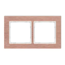 karlik-deco-9-0-dra-2-ramka-uniwersalna-podwojna-aluminium-szczotkowane