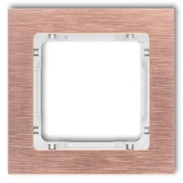 karlik-deco-9-0-dra-1-ramka-uniwersalna-pojedyncza-aluminium-szczotkowane