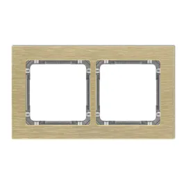 karlik-deco-8-11-dra-2-ramka-uniwersalna-podwojna-aluminium-szczotkowane