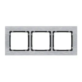 karlik-deco-7-12-dra-3-ramka-uniwersalna-potrojna-aluminium-szczotkowane