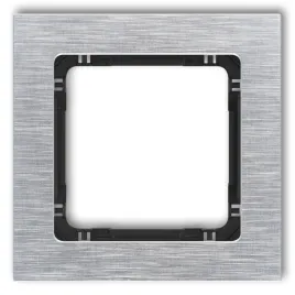 karlik-deco-7-12-dra-1-ramka-uniwersalna-pojedyncza-aluminium-szczotkowane