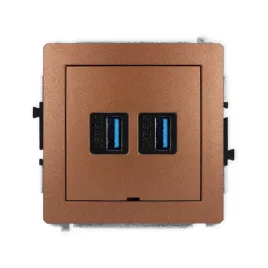 karlik-deco-9dgusbbo-6-gniazdo-podwojne-2xusb-a-a-3-0