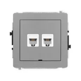 karlik-deco-27dgtbo-2-gniazdo-telefoniczne-podwojne-2xrj11