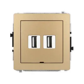 karlik-deco-8dgusbbo-2-gniazdo-podwojne-2xusb-a-a-2-0