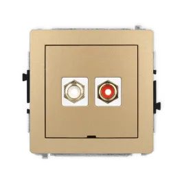 karlik-deco-8dgrcabo-2-gniazdo-podwojne-rca