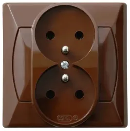 ospel-akcent-gp-2az-24-gniazdo-podwojne-z-uziemieniem