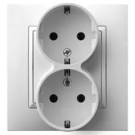 ospel-aria-gp-2us-00-gniazdo-podwojne-z-uziemieniem-schuko-kompletne-ramka