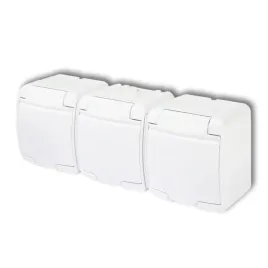 karlik-junior-ghe-3sp-gniazdo-potrojne-z-uziemieniem-schuko-3x-2p-z-biala