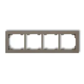 karlik-deco-49dr-4-ramka-uniwersalna-podczworna-z-tworzywa-deco-pastel-matt