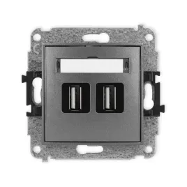 karlik-mini-11mgusb-2-mechanizm-gniazda-podwojnego-2xusb-a-a-2-0