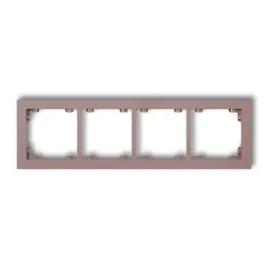 karlik-deco-42dr-4-ramka-uniwersalna-podczworna-z-tworzywa-deco-pastel-matt