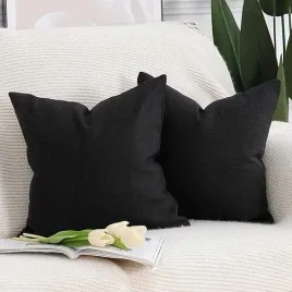 2x-sztucznie-lniana-poszewka-na-poduszki-60x60cm-miekka-dekoracyjna-czarna