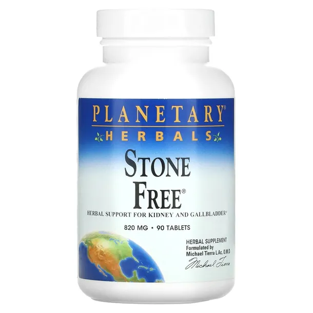 Planetary Herbals, Stone Free, 820 mg, 90 tabletek