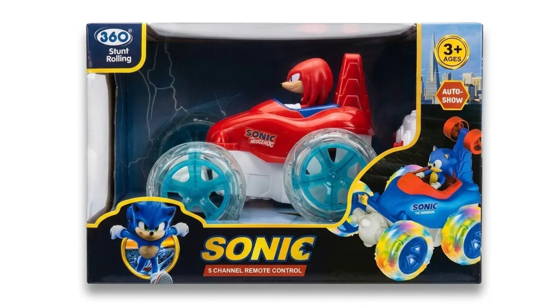 sonic-auto-rc-360-kaskader-knuckles-prezent-stan-nowy