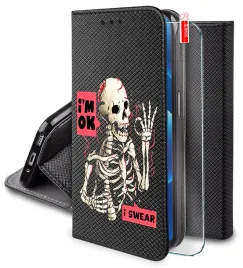 etui-do-oppo-a5x-magnet-wzory-case-portfel-szklo-9h